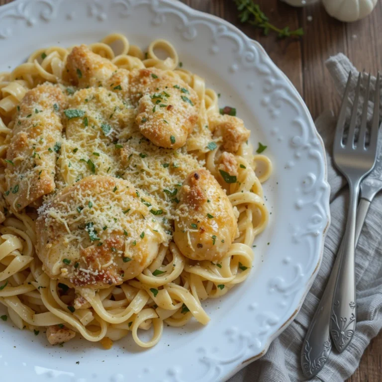 Garlic Parmesan Chicken Pasta Recipe