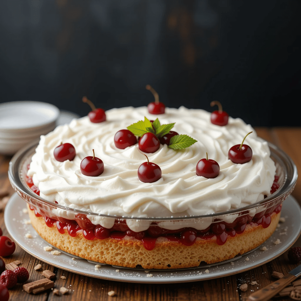 Heaven on Earth No-Bake Cherry Cake